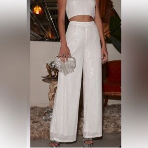 12th tribe sequin pants and top